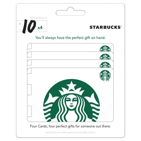 Starbucks $40MP (4x$10) Gift Card